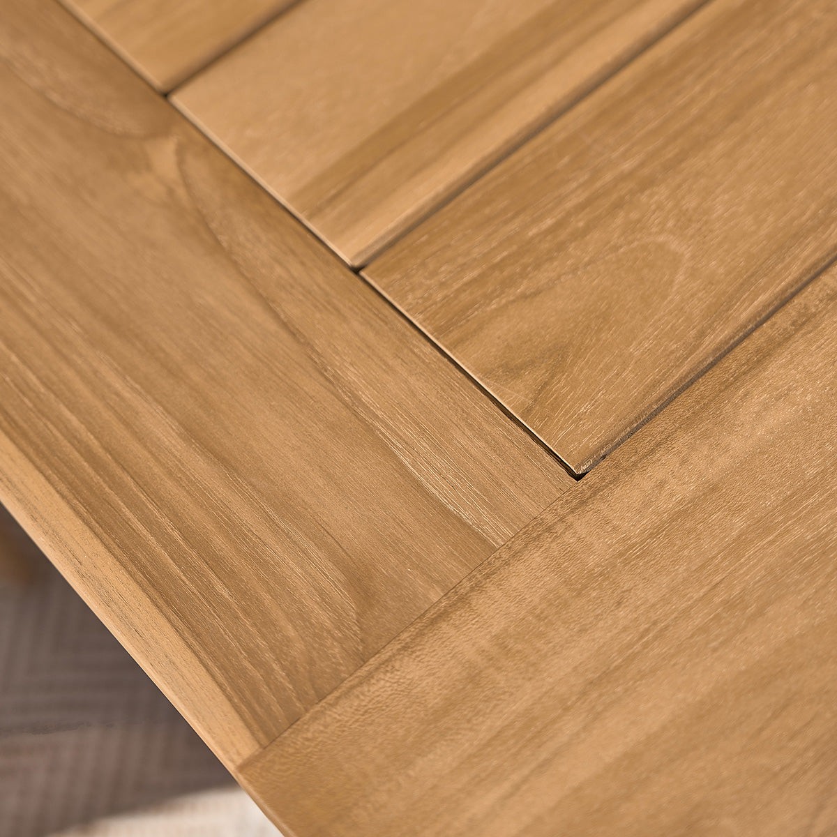 AUBE - Table de jardin extensible en teck massif 6/8 pers.