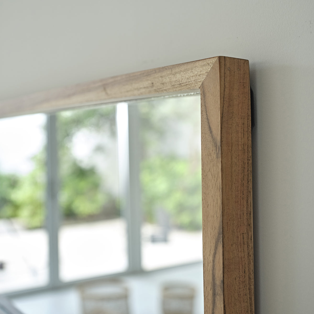 EDEN ROCK - Miroir en acacia massif rectangulaire 130x45 cm