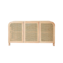 Buffet en mindi massif et cannage 150 cm