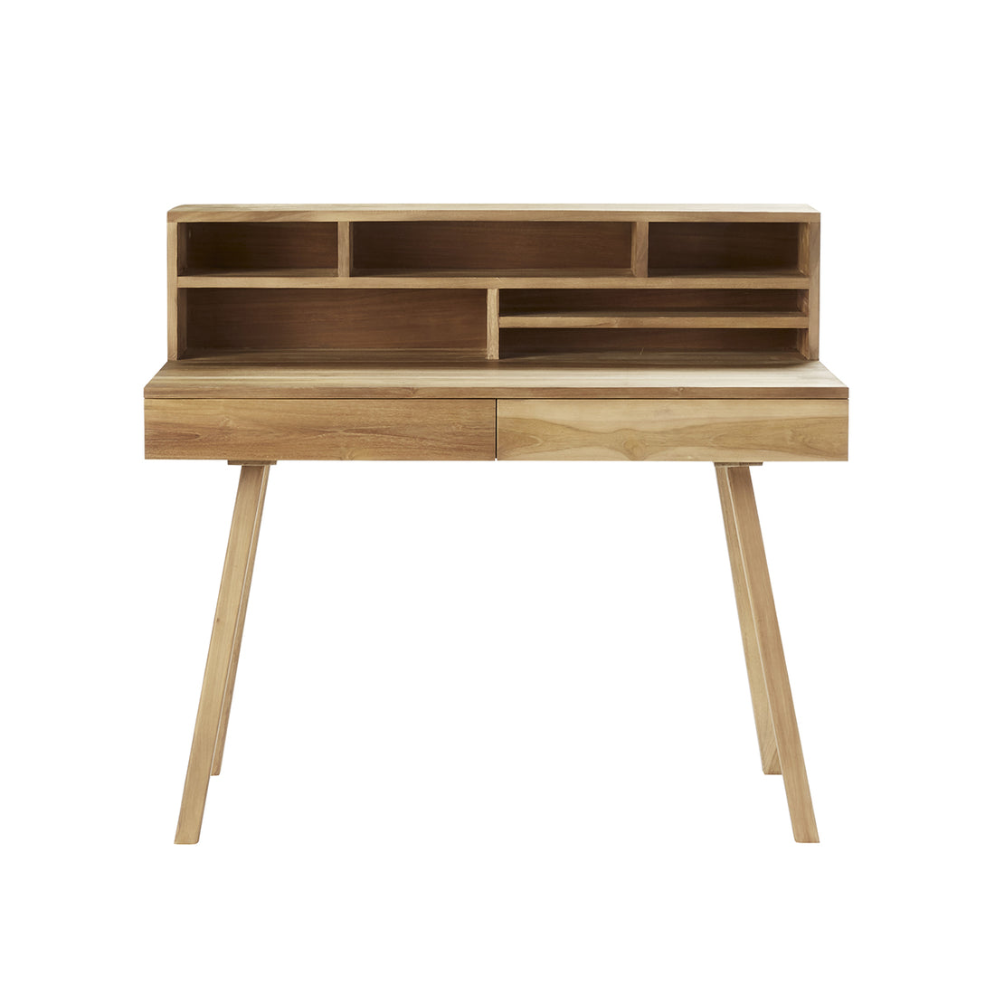 ISAURE - Bureau en teck massif 110 cm