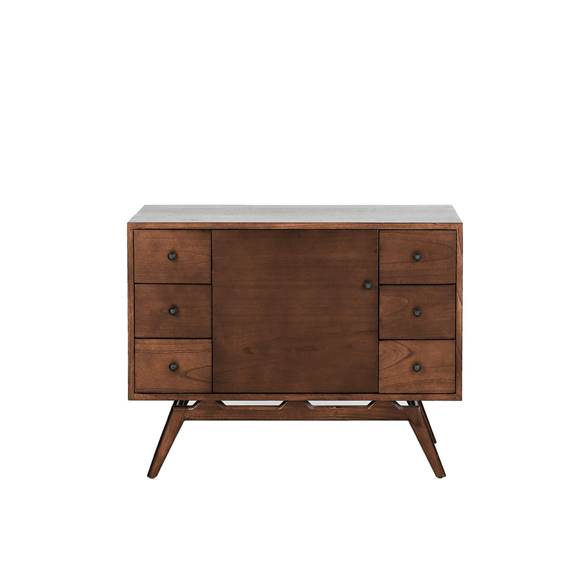 EMILE - Meuble de salle de bain en mindi massif 100 cm