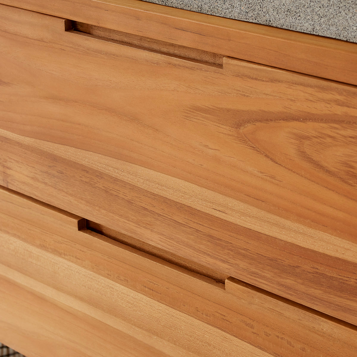 MAË - Meuble sous vasque en teck massif suspendu 115 cm