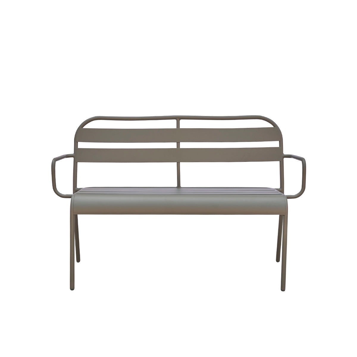 ZÉPHIR - Banc en aluminium vert 118 cm