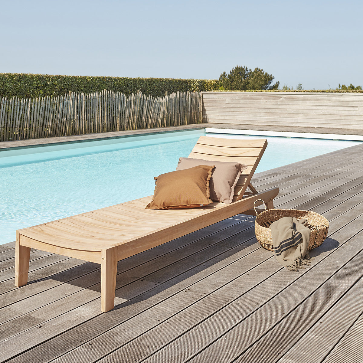 JAYA - Bain de soleil en teck massif