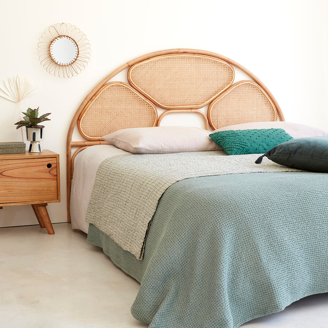 AVA - Tête de lit en cannage et rotin 160 cm