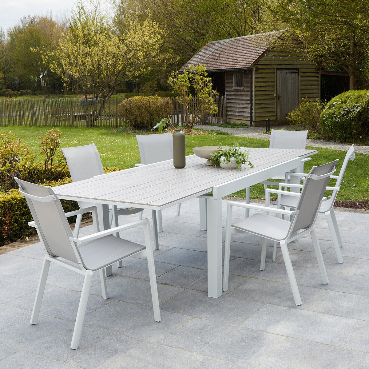 TULUM - Table de jardin en aluminium extensible 6/10 pers.