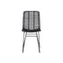 Chaise en rotin et métal noire