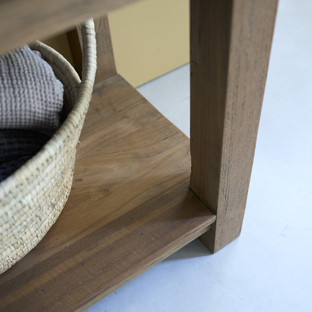 AUSTIN - Meuble sous vasque en teck massif recyclé 90 cm