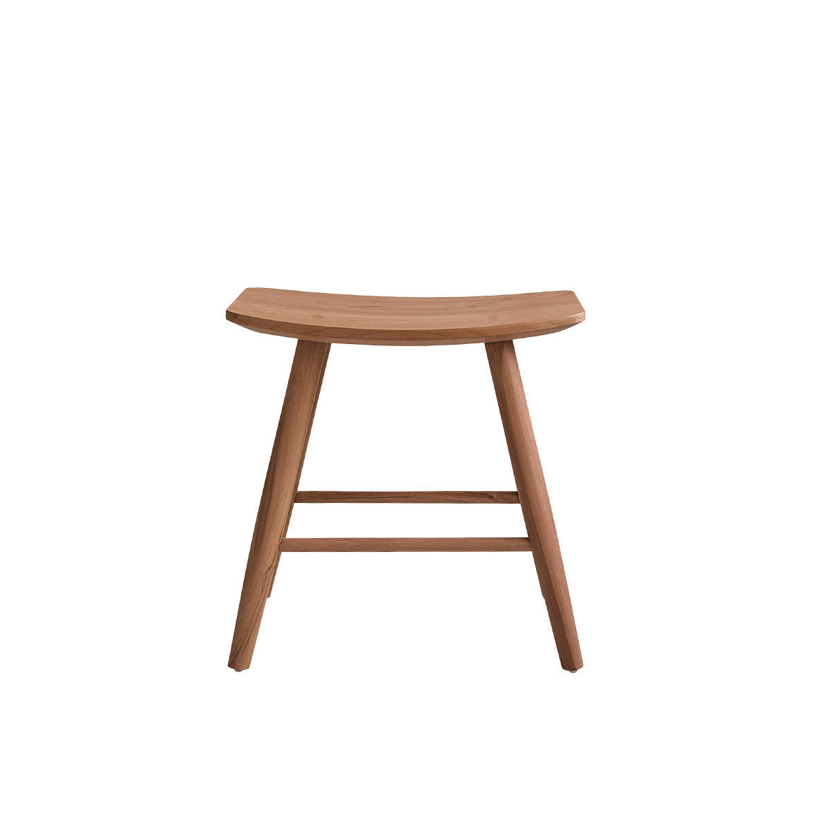 AMBRE - Tabouret de bar en teck massif 45 cm