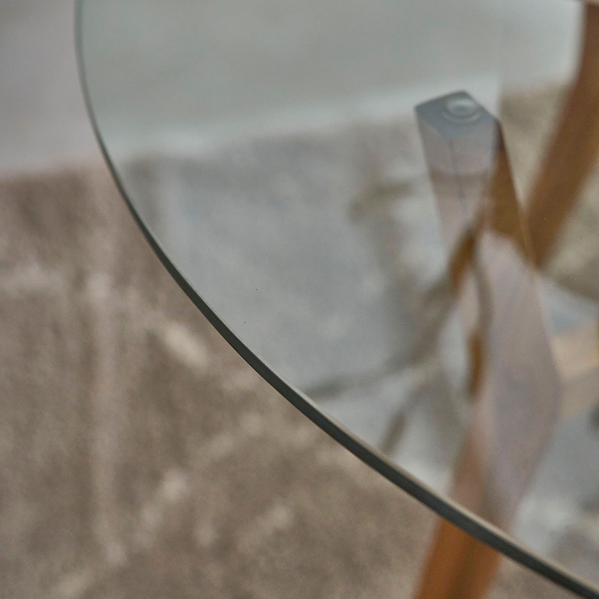 TRISTAN - Table en teck massif ronde 4 pers.