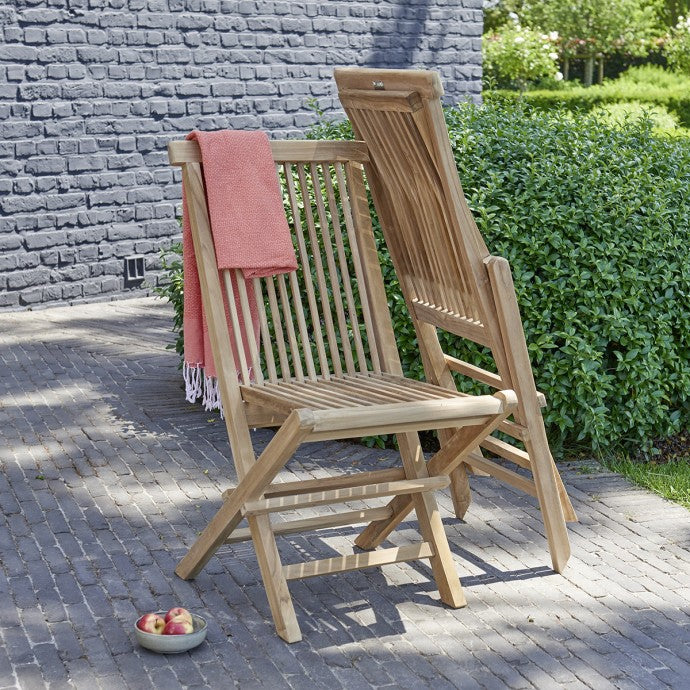 MIDLAND - Salon de jardin en teck massif extensible 8/10 pers.