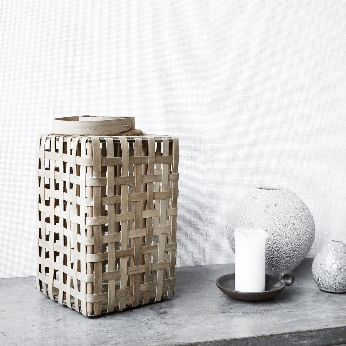 Lanterne bambou et verre