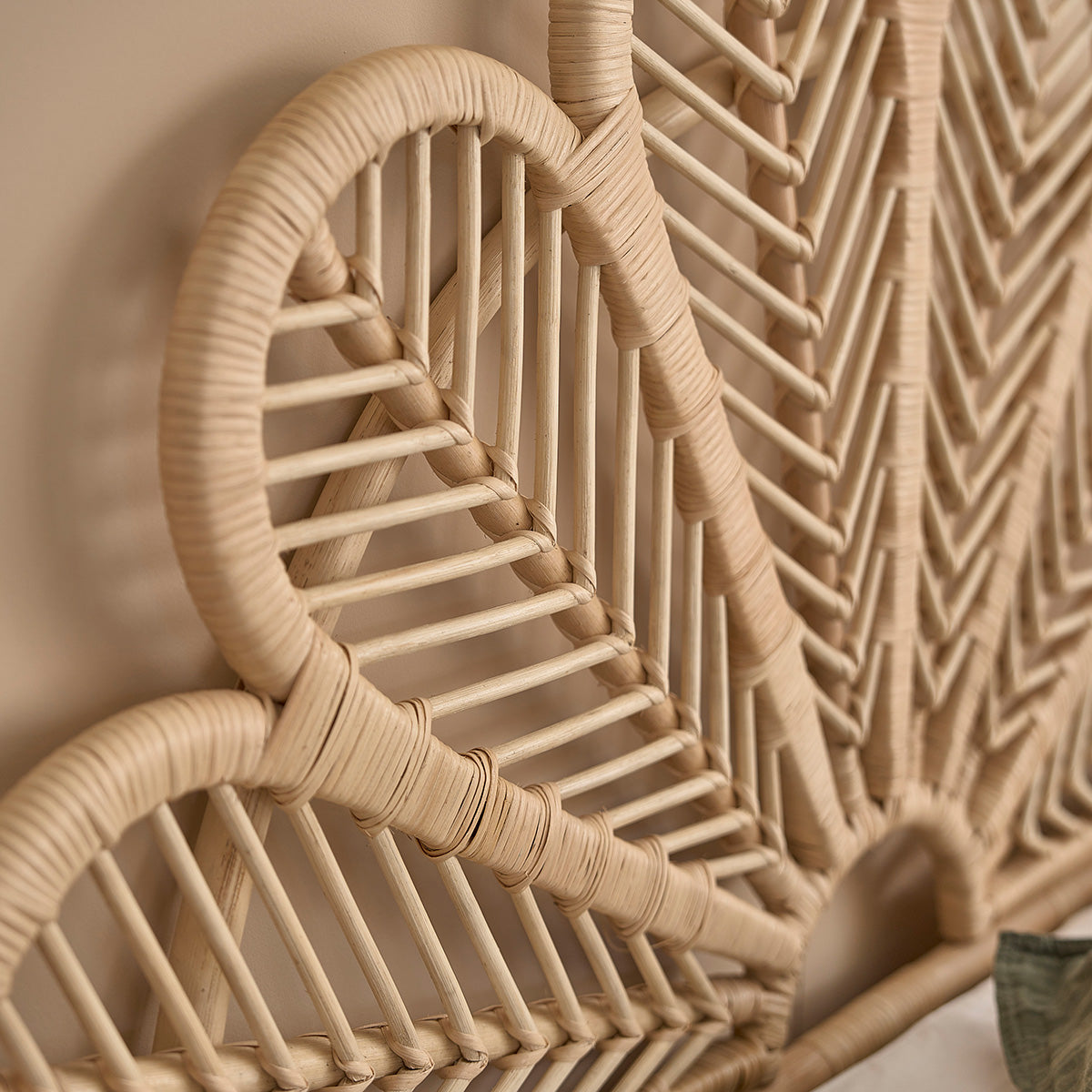 COLETTE - Tête de lit en rotin 90 cm