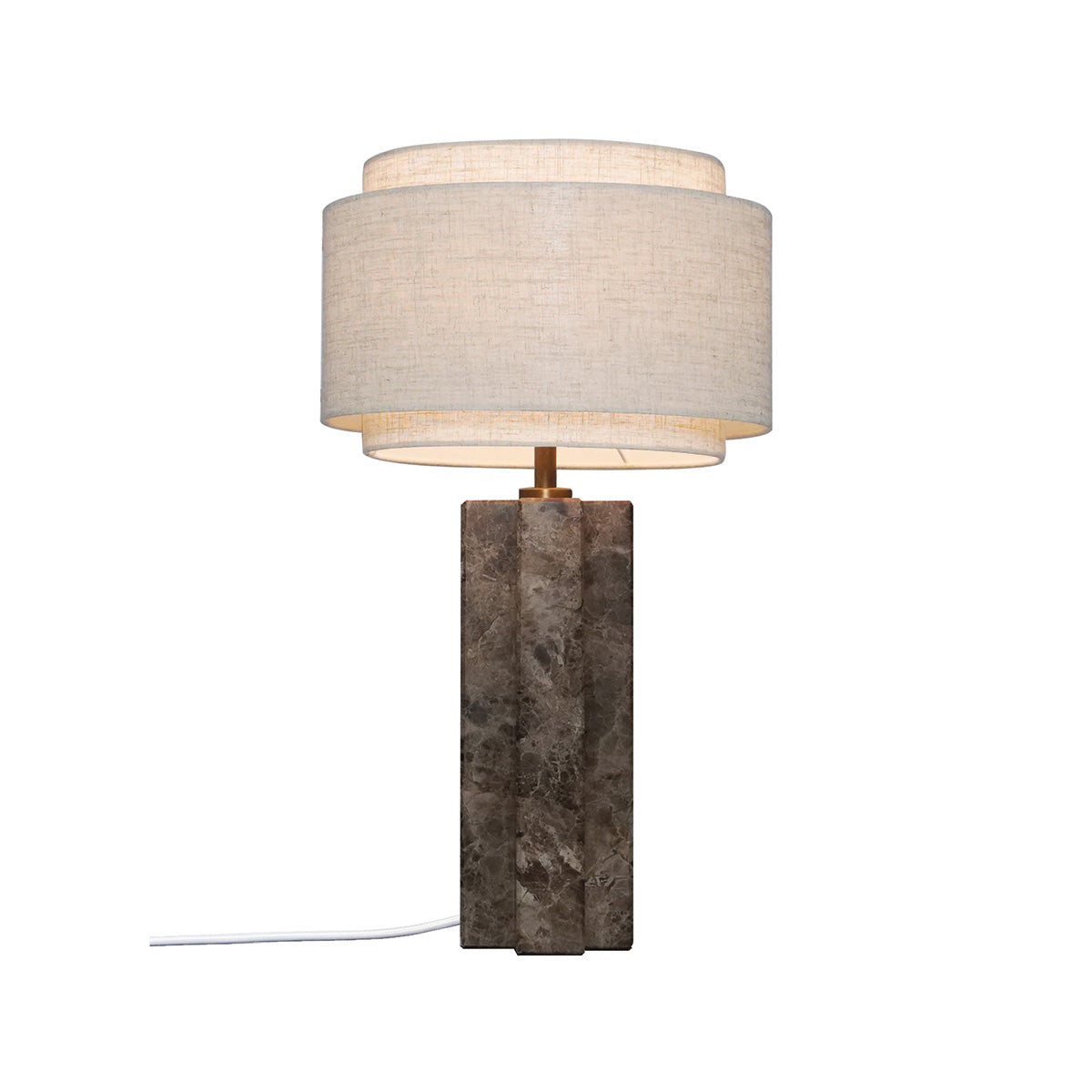 Lampe à poser en marbre beige