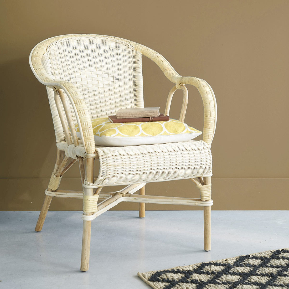 ALBANE - Fauteuil en rotin naturel