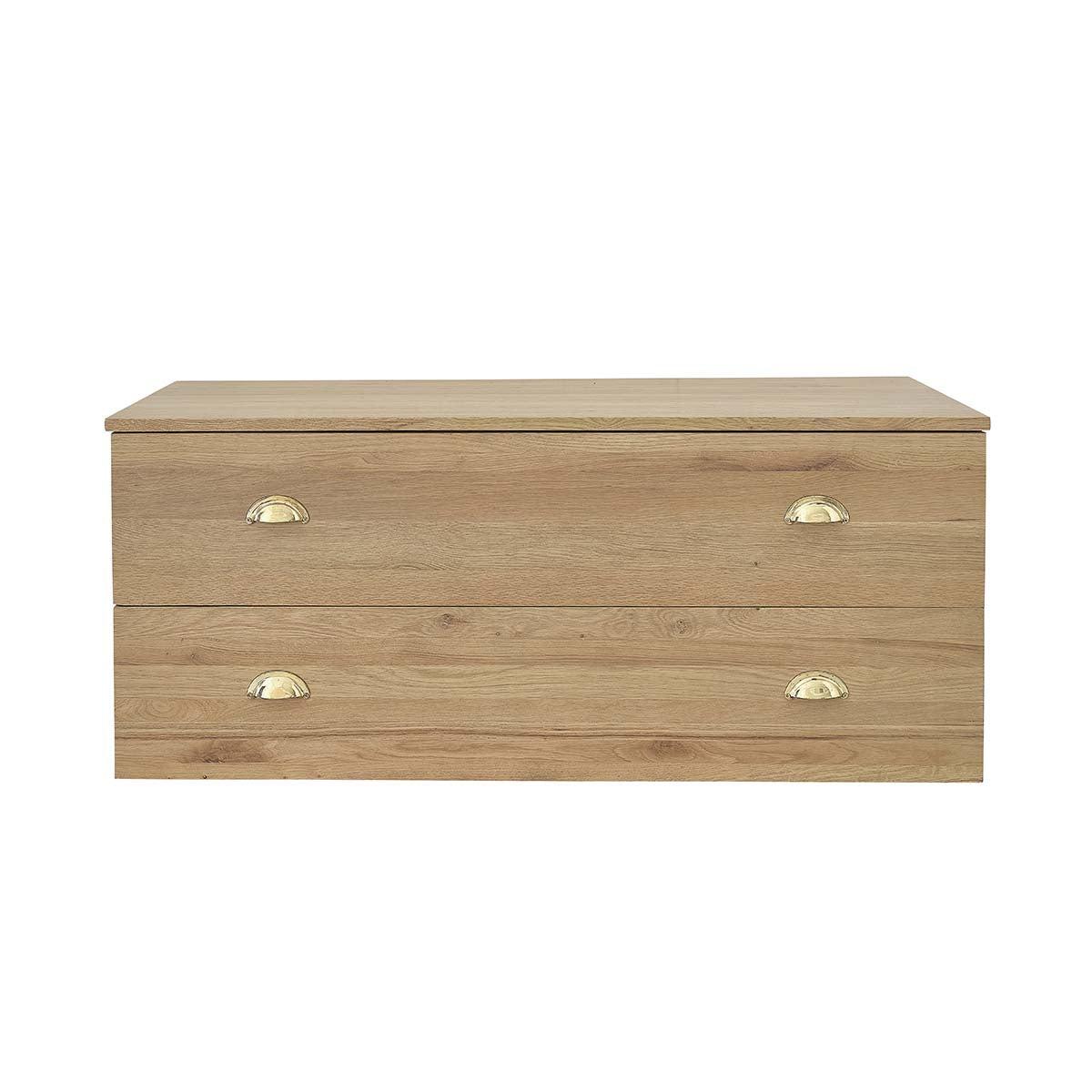 MARGAUX - Meuble sous vasque en chêne massif suspendu 120 cm