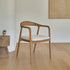 Chaise en teck massif assise bouclette