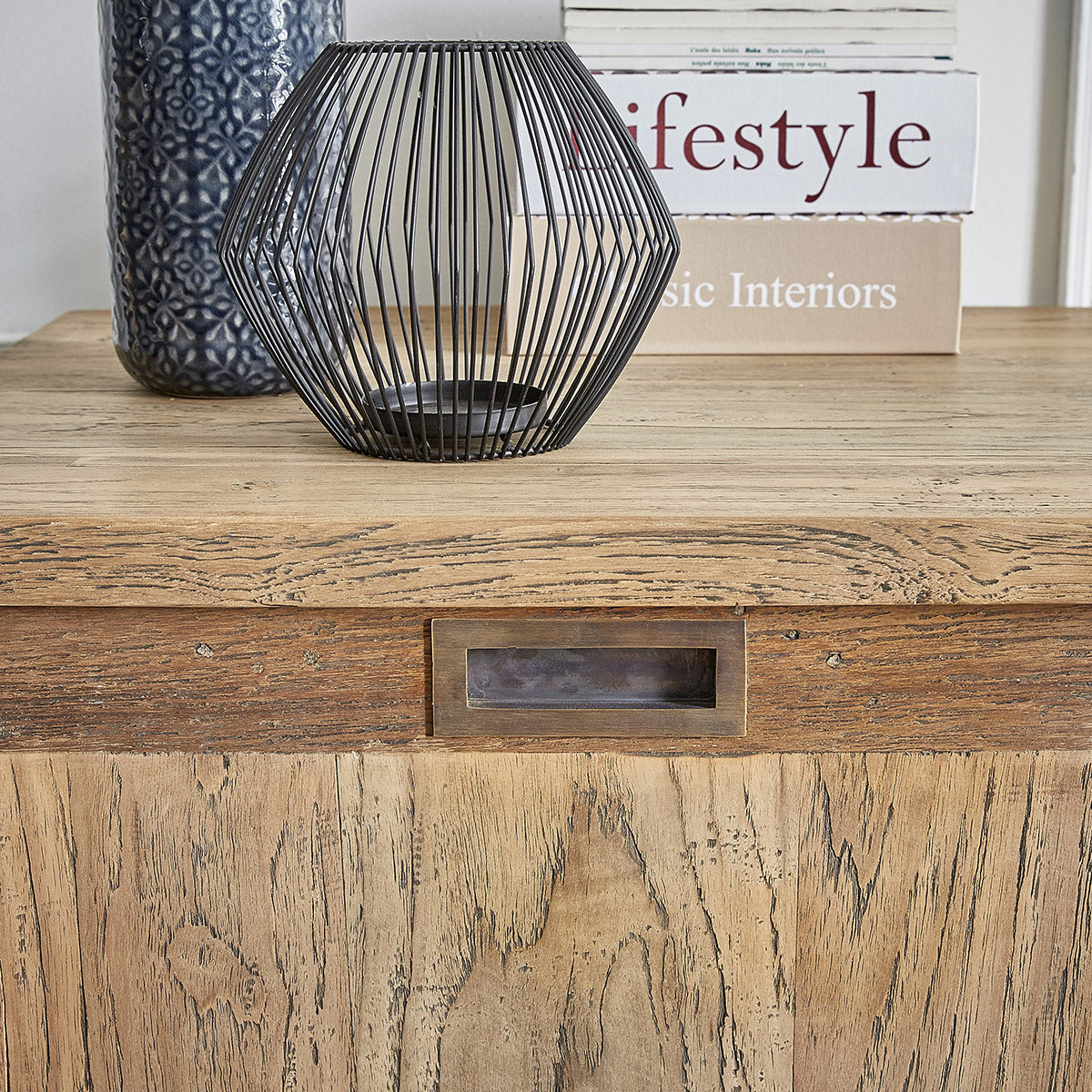 CARGO - Meuble TV en teck massif recyclé 160 cm