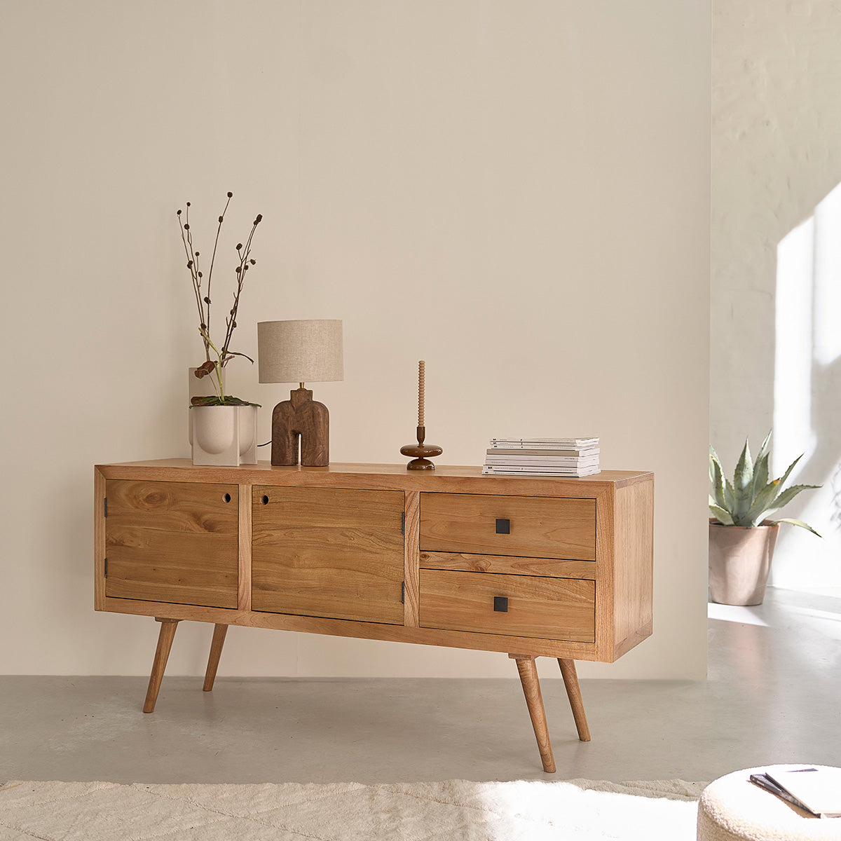 SACHA - Commode en mindi massif 180 cm