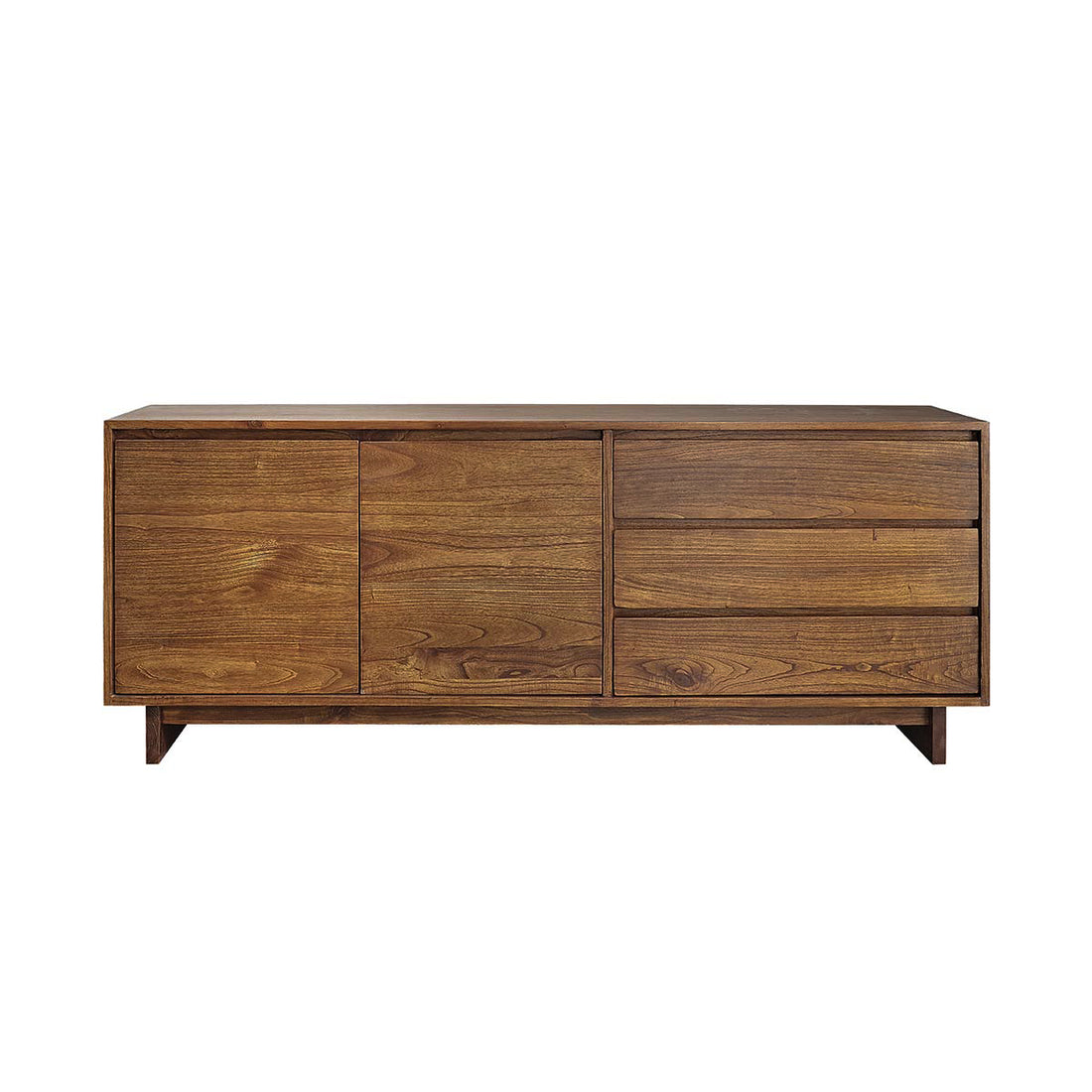 MILO - Buffet en mindi massif finition noyer 180 cm
