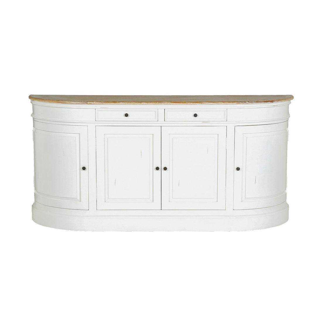 LONDRES - Buffet en acajou et teck massif 180 cm blanc