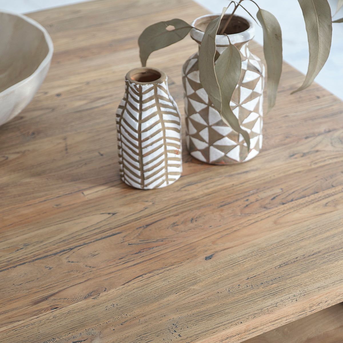 CARGO - Table basse en teck massif recyclé 120 cm