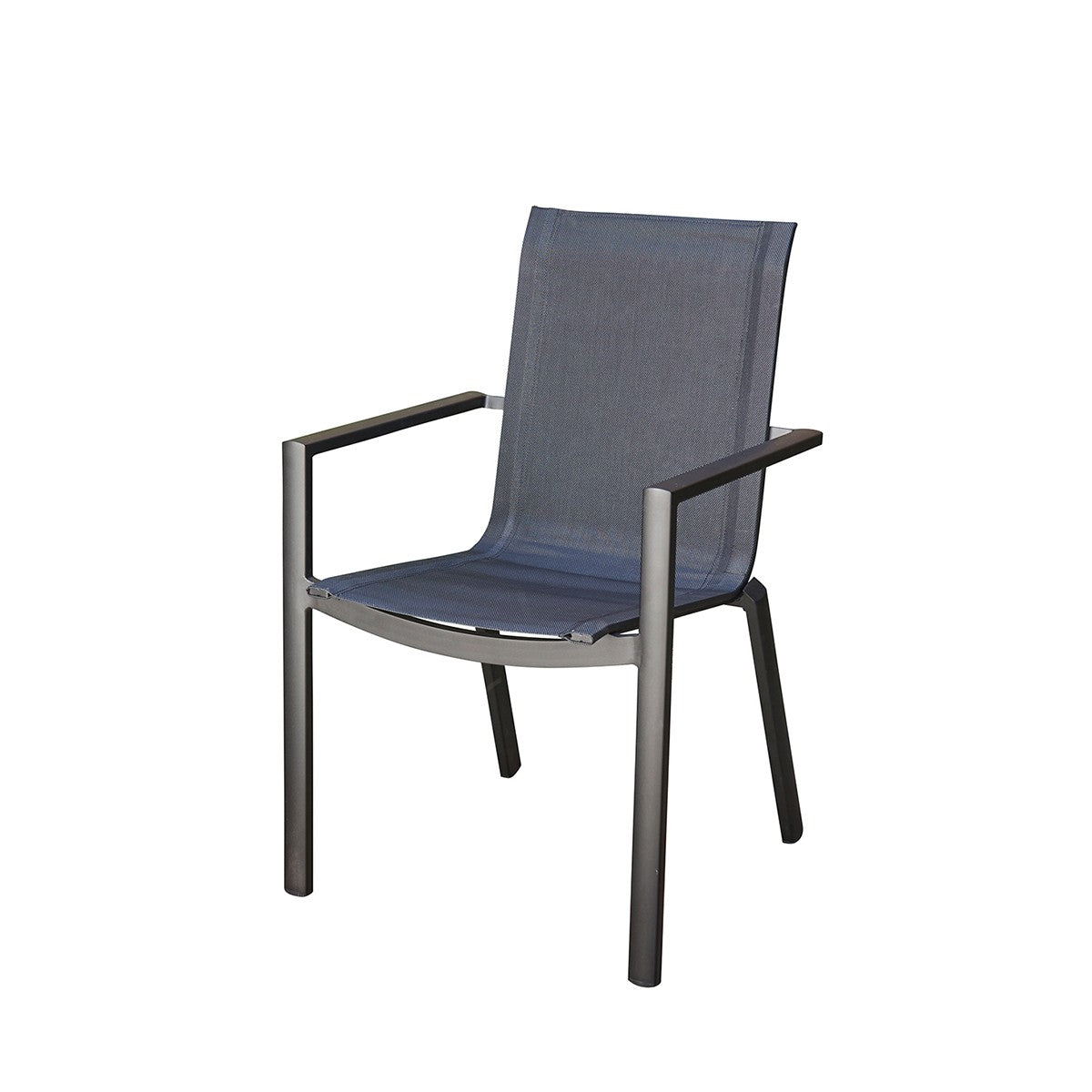 BALISTAR - Fauteuil de jardin en aluminium et textilène gris