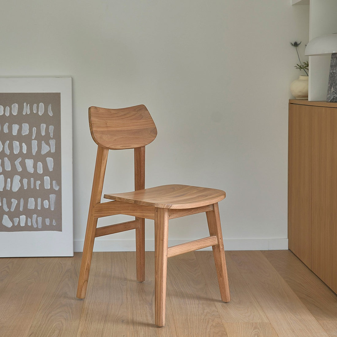 ADELE - Chaise en teck massif