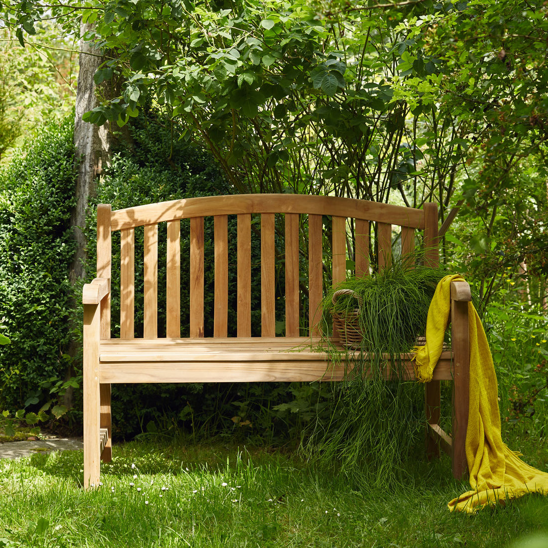 MIDLAND - Banc de jardin en teck massif