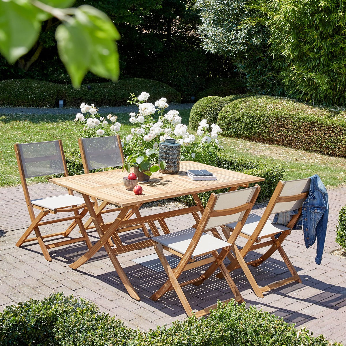 HANOÏ - Table de jardin en acacia massif FSC® 6 pers.