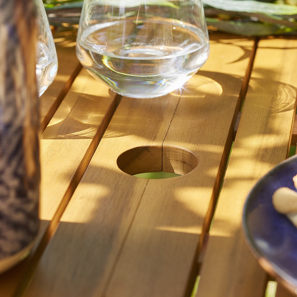 HANOÏ - Table de jardin en acacia massif FSC® extensible 8/10 pers.