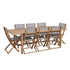 Salon de jardin en acacia FSC® extensible 8/10 pers.
