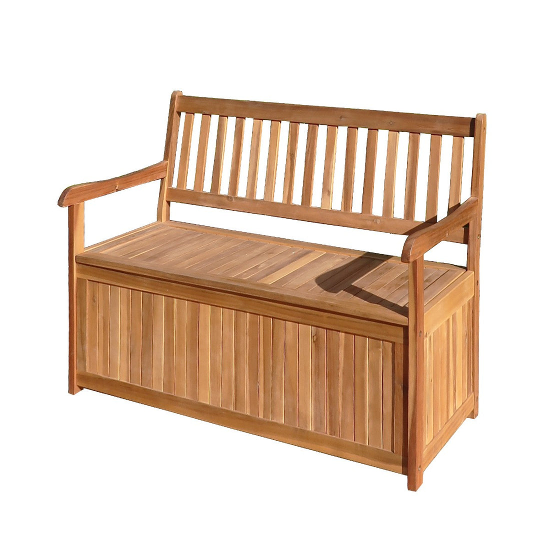 HANOÏ - Banc de jardin coffre en acacia massif FSC® 120 cm