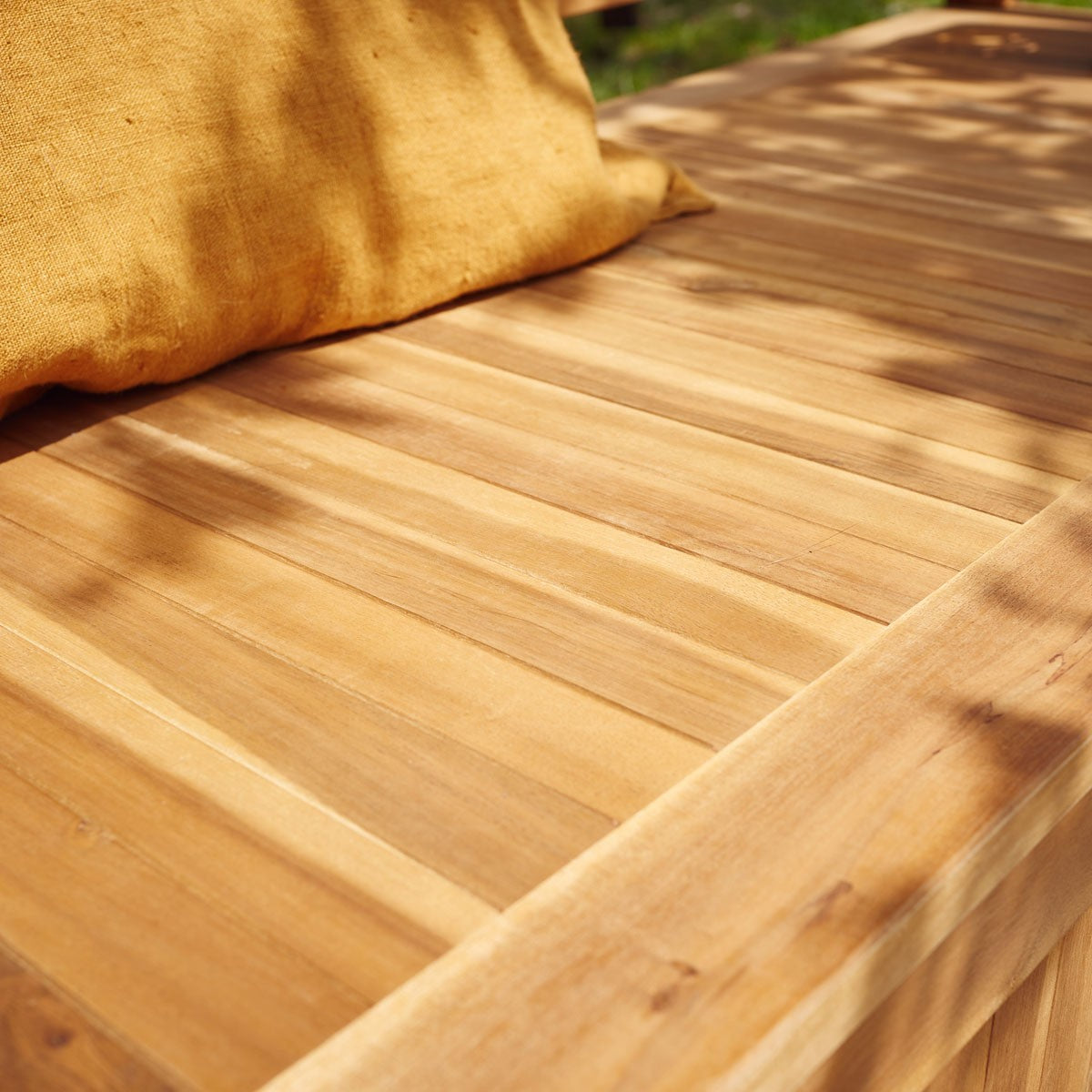 HANOÏ - Banc de jardin coffre en acacia massif FSC® 120 cm