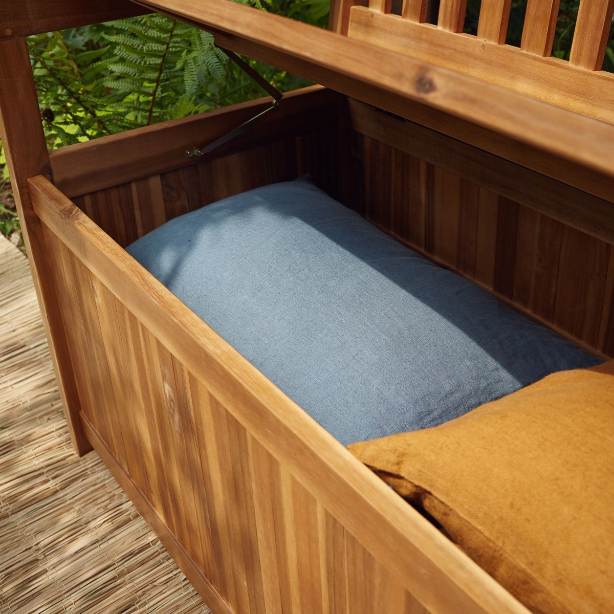 HANOÏ - Banc de jardin coffre en acacia massif FSC® 120 cm