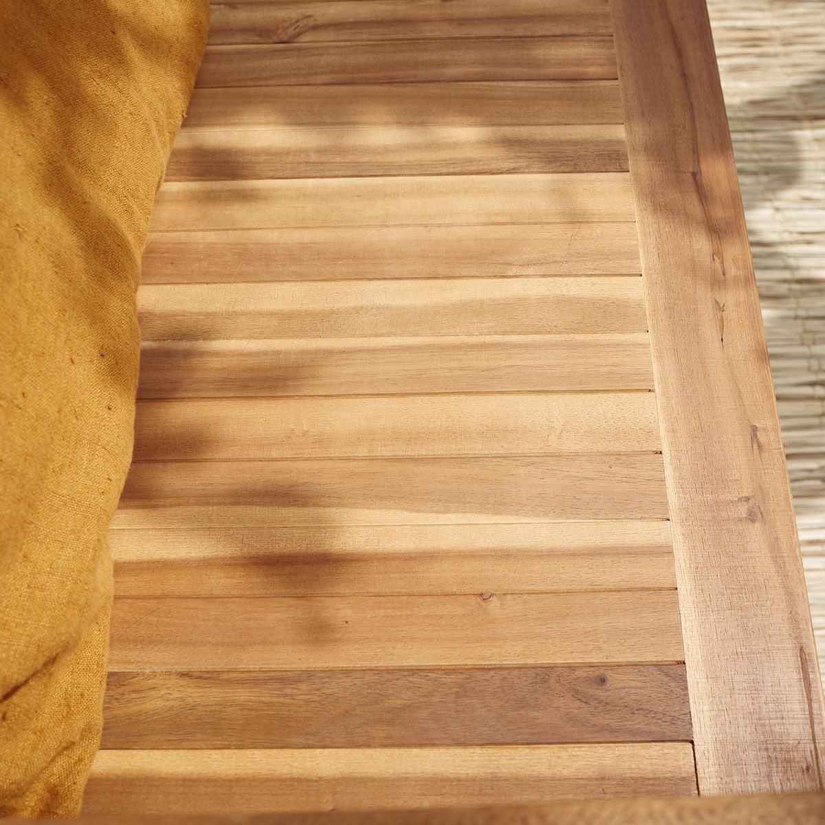 HANOÏ - Banc de jardin coffre en acacia massif FSC® 120 cm