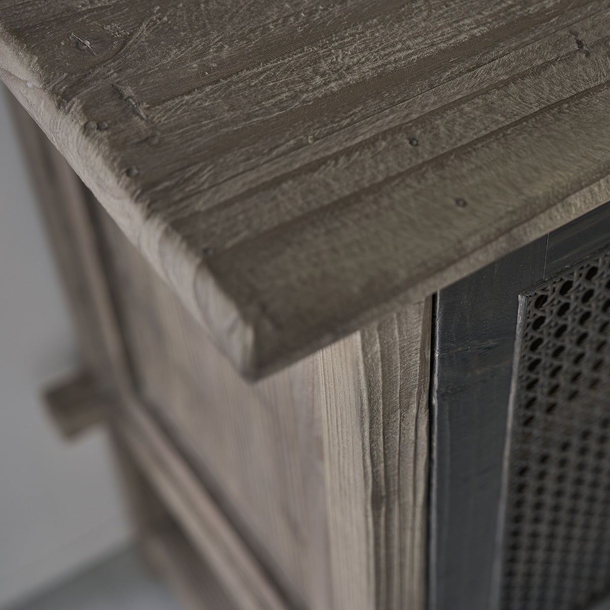 JUNKO - Buffet en bois recyclé massif 120 cm