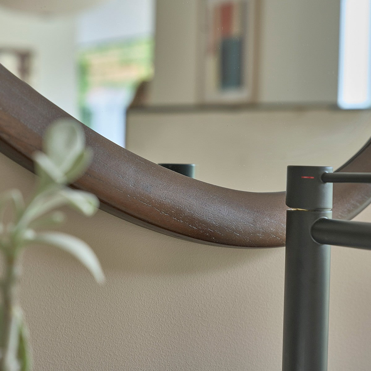 VINTAGE - Miroir en mindi massif 75 cm