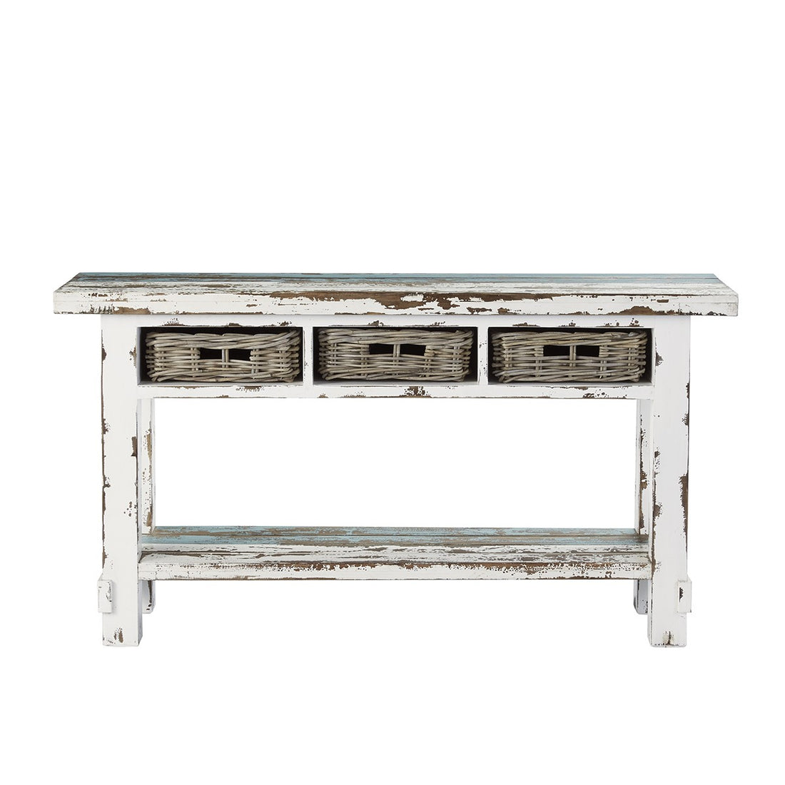 ATLANTIC - Console en bois recyclé massif 150 cm