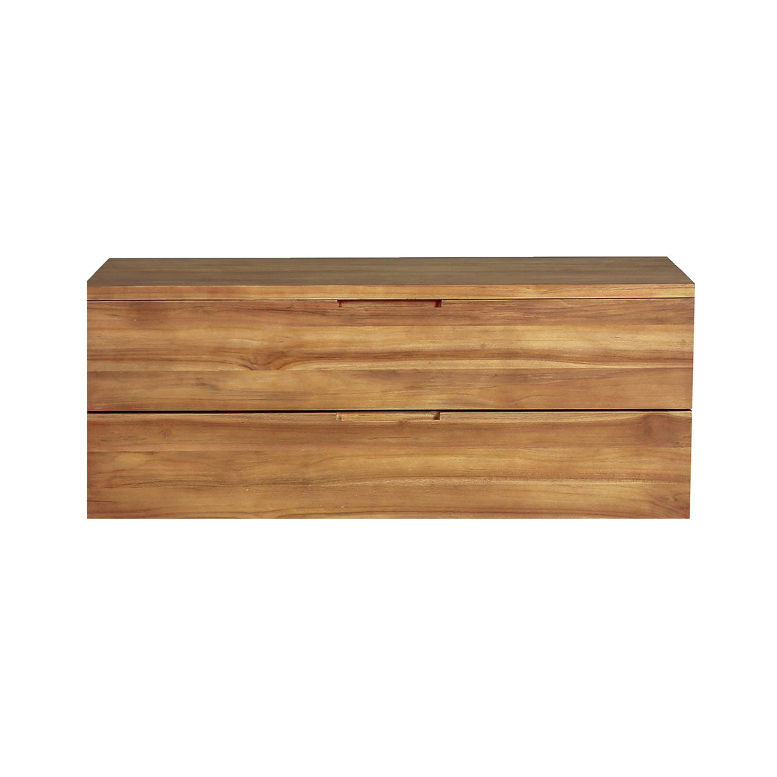 MAË - Meuble sous vasque en teck massif suspendu 115 cm