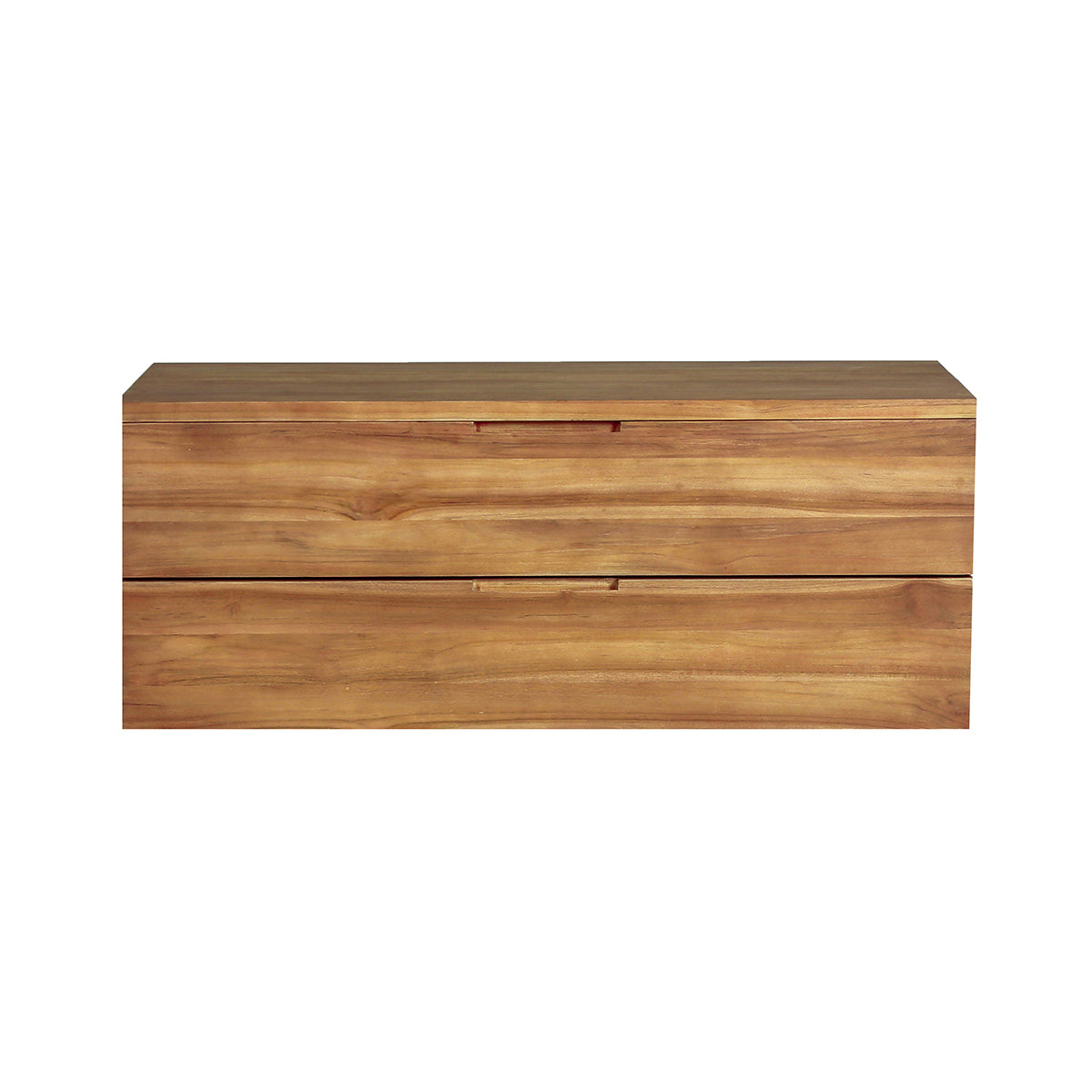 MAË - Meuble sous vasque en teck massif suspendu 115 cm