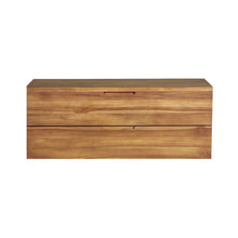 Meuble sous vasque en teck massif suspendu 115 cm