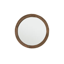 Miroir en bois recyclé massif rond Ø 50 cm