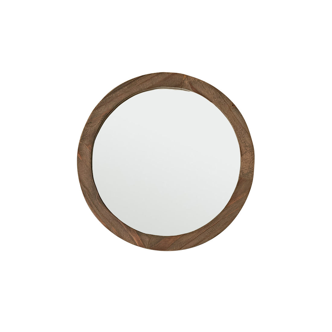 SEZANNE - Miroir en bois recyclé massif rond Ø 50 cm