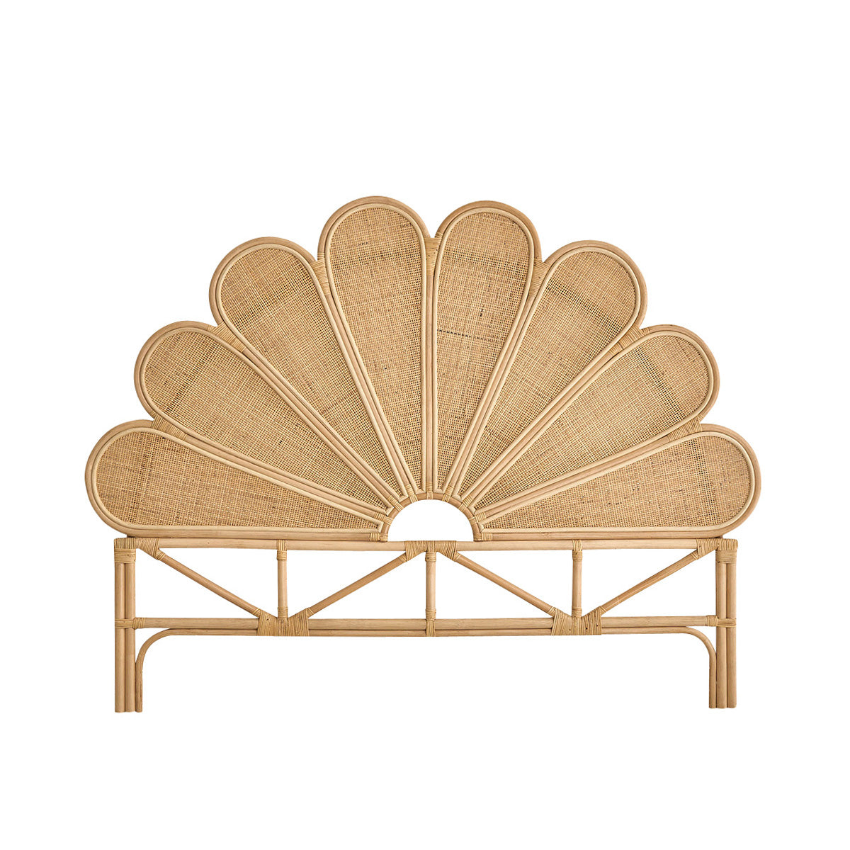 ROMY - Tête de lit rotin et cannage 160 cm