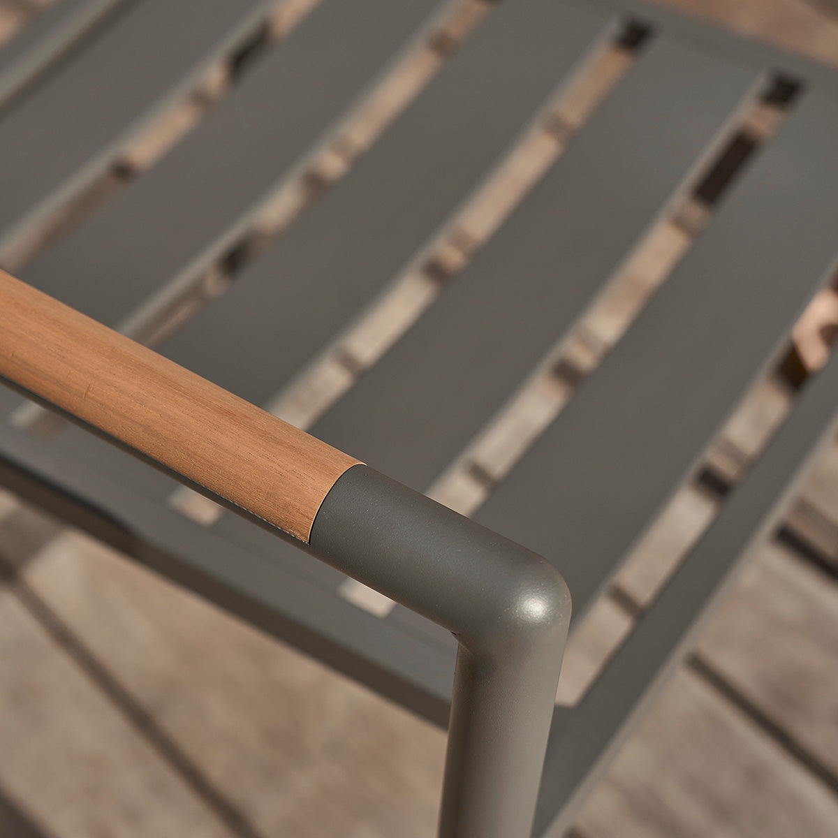 SIENA - Fauteuil de jardin en teck massif et aluminium