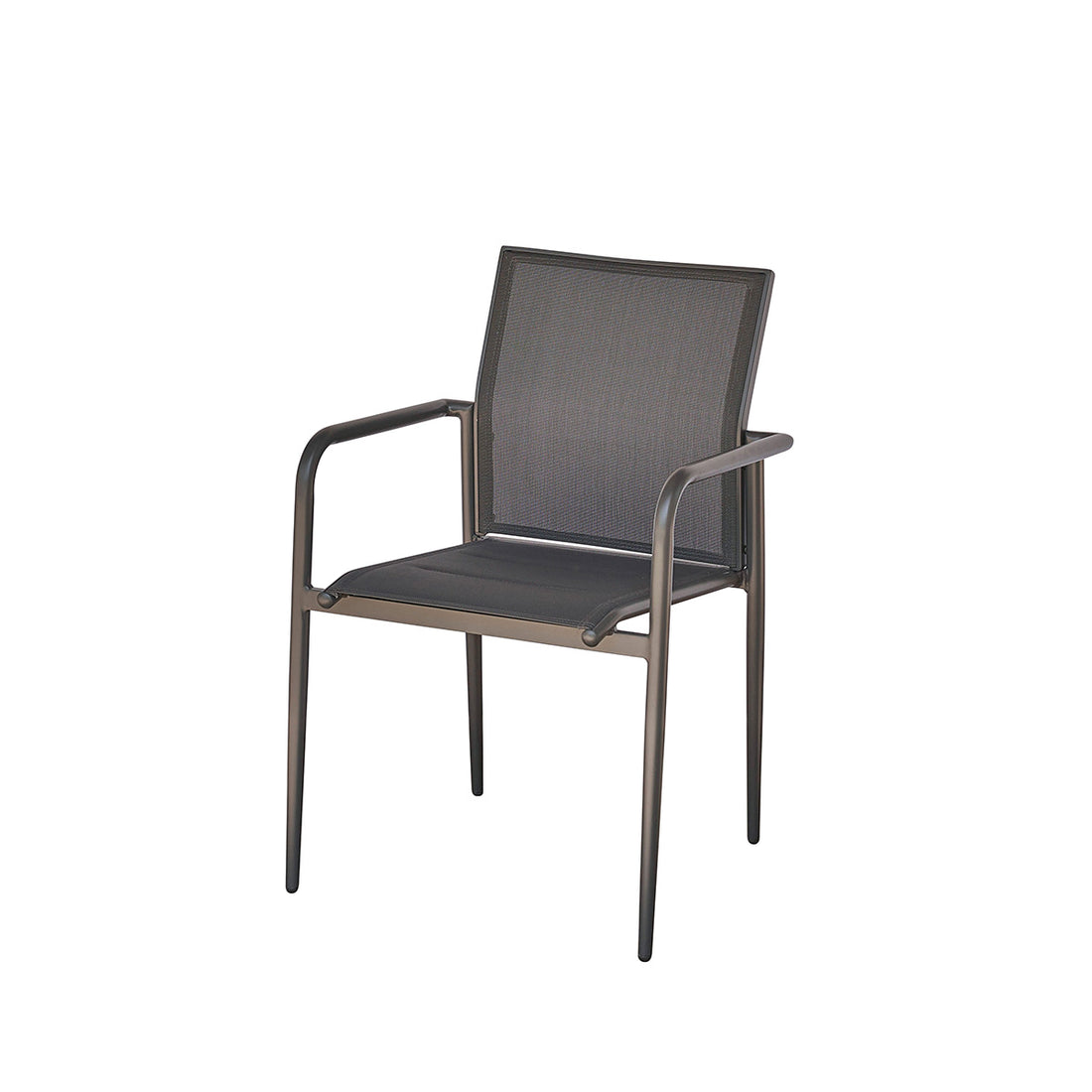 LAGON - Fauteuil en aluminium et textilène gris