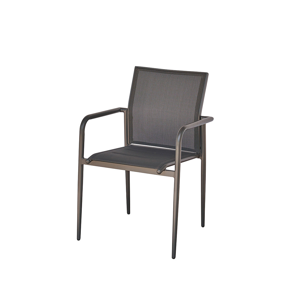 LAGON - Fauteuil en aluminium et textilène gris