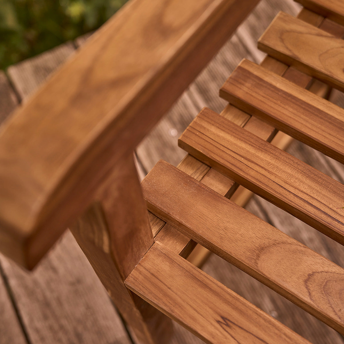 BALI - Banc de jardin en teck huilé massif