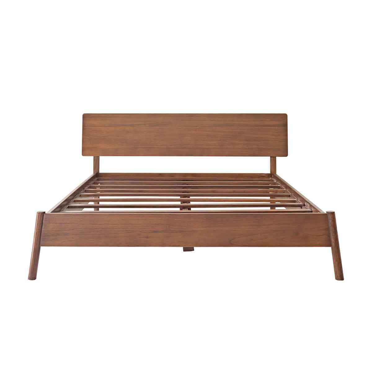 VINTAGE - Lit en mindi massif 160 cm avec sommier
